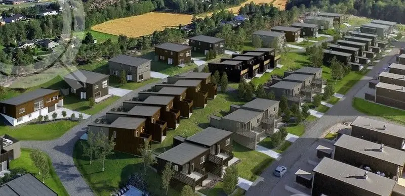 Trondalenstoppen — Row-house development, Gressvik, Norway
